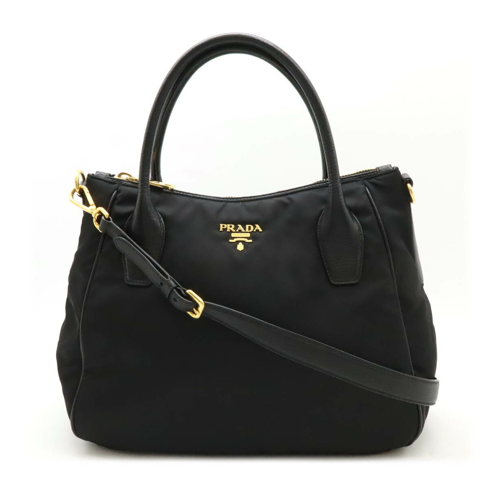 Prada tote bag handbag Shoulder Black at